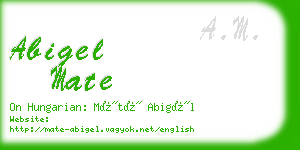 abigel mate business card